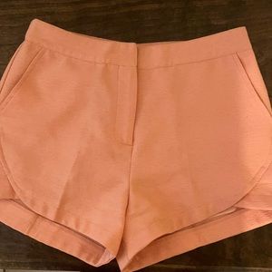 Peach colored shorts